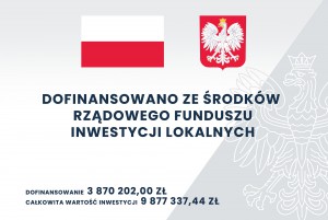 Tablica informująca o dofinansowaniu Centrum Integracji Obywatelskiej Tarnowo Podgórne