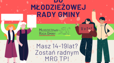 Grafika na temat wyborów do młodzieżowej Rady Gminy