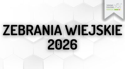 grafika z napisem Zebrania Wiejskie 2026