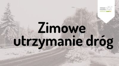 grafika z napisem Zimowe utrzymanie dróg