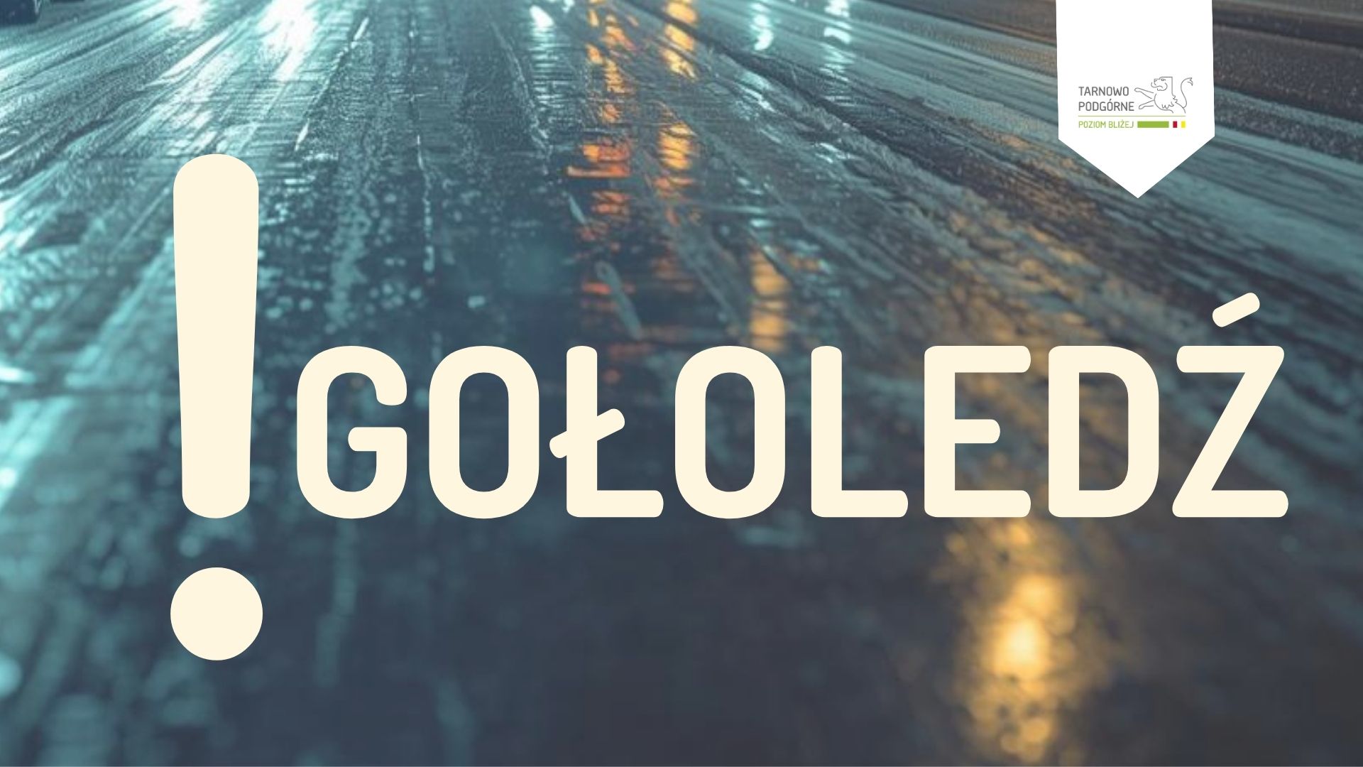 grafika z napisem gołoledź