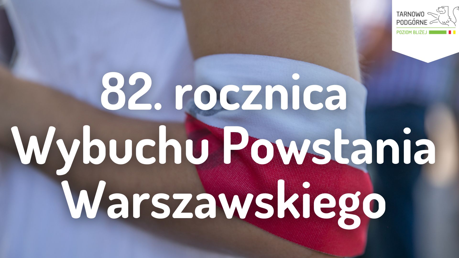 grafika z napisem 82 rocznica wybuchu powstania warszawskiego